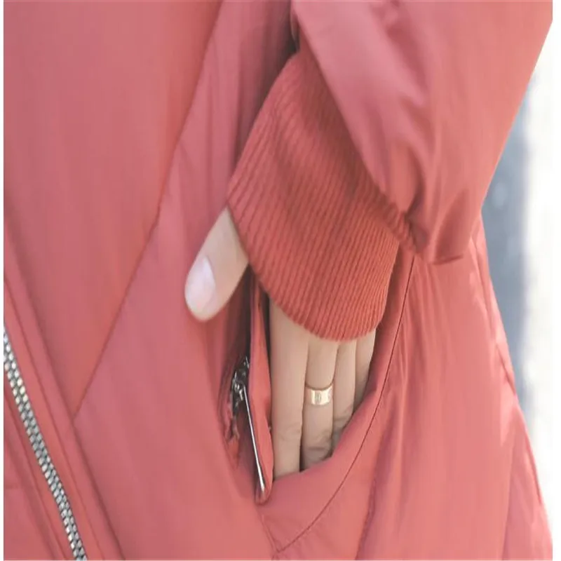 Горячая Распродажа зимняя женская длинная куртка 2018 модная офисная Дамская