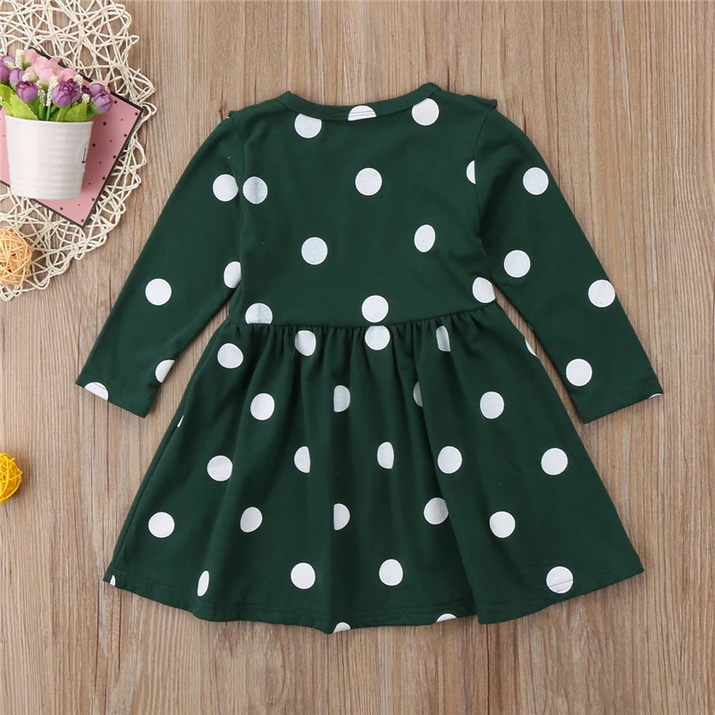 Прекрасный Детское платье для новорожденных девочек 2018 Новые оборками с длинным