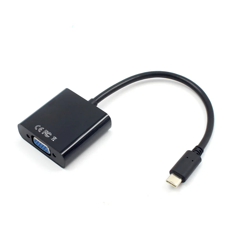 Кабель-адаптер USB 3 1 Type C USB-C на VGA HD для Macbook Chromebook Pixel Laptop SGA998 | Компьютеры и офис