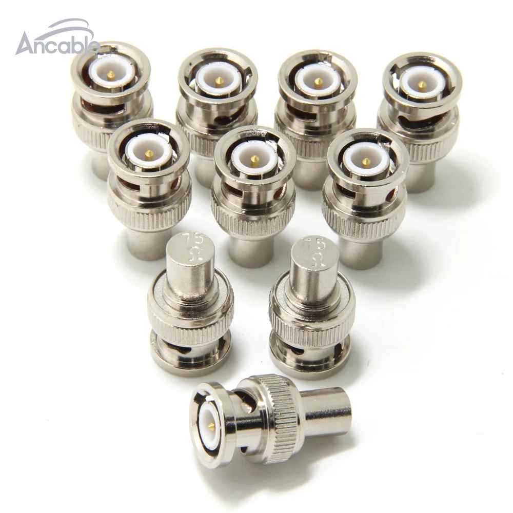 Соединительный BNC 75 OHM Терминатор RF/коаксиальный соединитель Адаптер 10 Pack|adapter