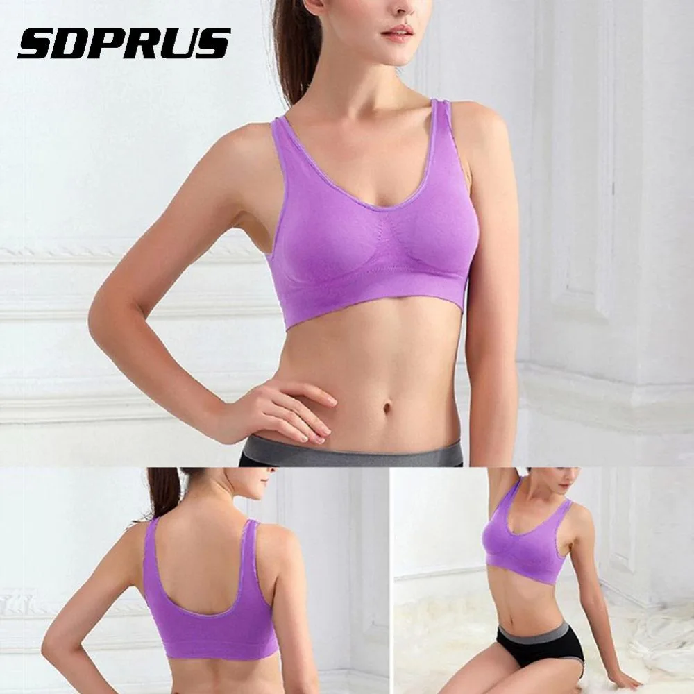 Бюстгальтер жилет 3 шт. женский двухслойный бесшовный дышащий спортивный для