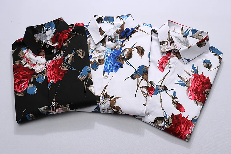 Летние мужские Гавайские Детская Хлопковая футболка с короткими рукавами и