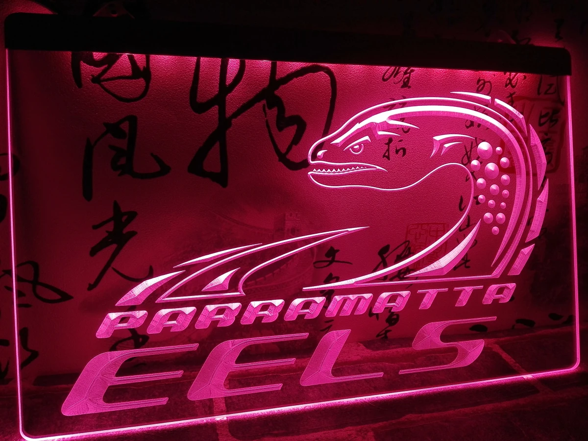 LD382- Parramatta Eels светодиодсветодиодный неоновая световая вывеска для домашнего