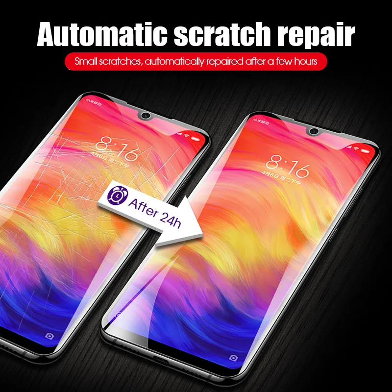 Полностью покрывающая мягкая пленка для Xiaomi Redmi Note 7 6 Pro 6A Mi8 9 Lite SE Pocophone F1 Play