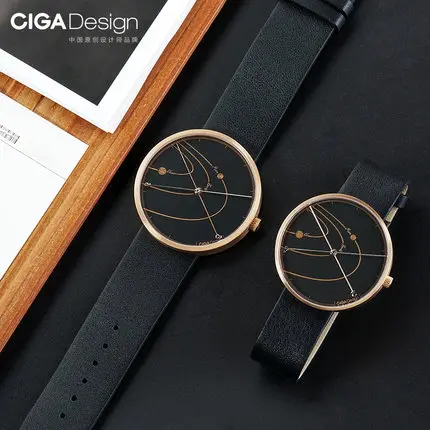Xiaomi CIGA Design Lover Series Wristwatch Fashion Simple Retro Leisure Leather Couple Quartz Clock Love Watch | Электроника