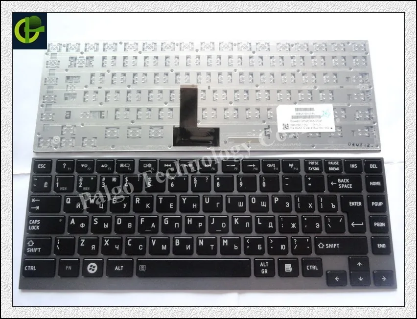 Русская клавиатура для ноутбука Toshiba Portege 900 U920T U840 U800 U800W Z830 U838 Z835 series RU черная
