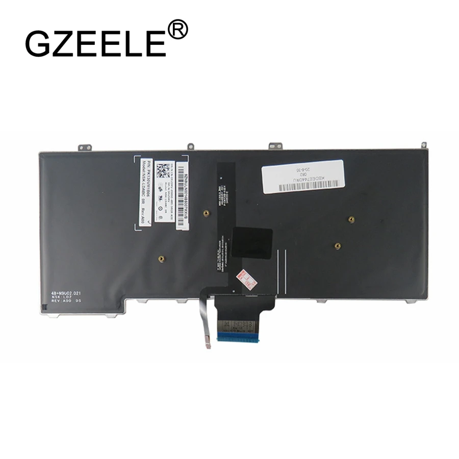 GZEELE Новинка для DELL для Latitude E7440 E7240 Русская клавиатура для ноутбука с подсветкой RU Клавиатура с подсветкой
