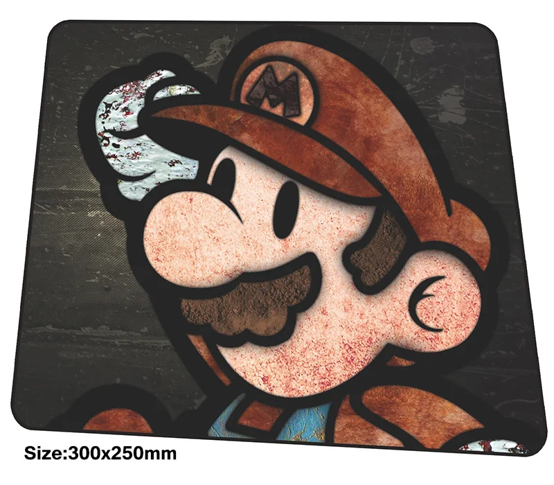 Марио Коврик для мыши с изображением 300x250x3mm коврик игровой большие gamer Для Мыши pad
