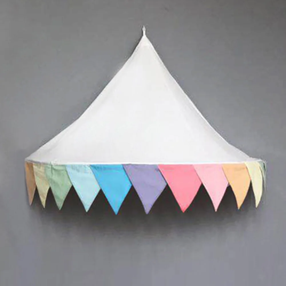 Детские палатки teepee детский игровой домик хлопковая кровать палатка навес складная кроватка палатка Детская комната Декор подарки на день рождения фотографии реквизит - Цвет: no net