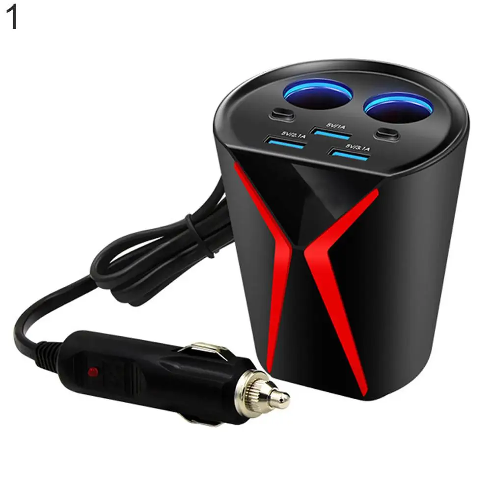 DC 12-24V 3.1A 3 usb порта автомобильное зарядное устройство адаптер двойной Прикуриватель разъем - Цвет: 1