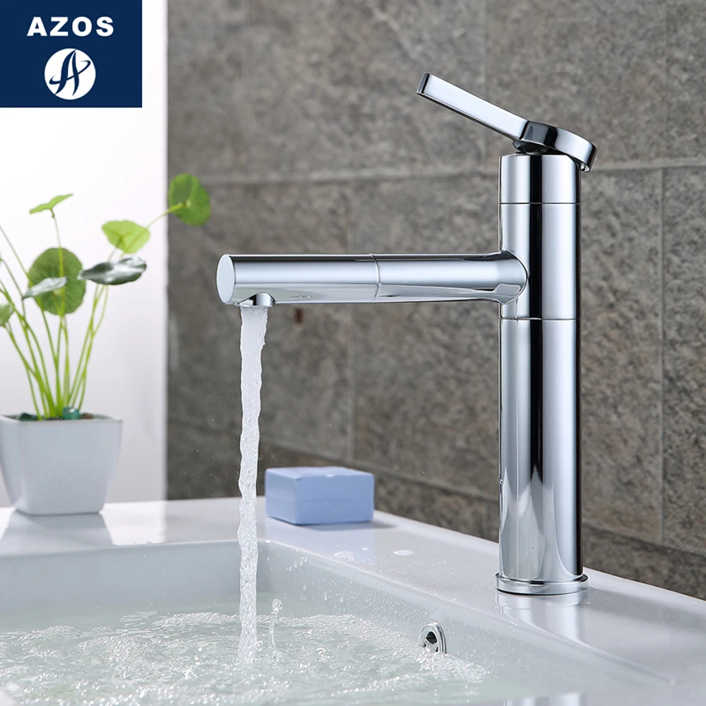 Современный Смеситель для ванной комнаты вытяжной кран с одиночной ручкой и