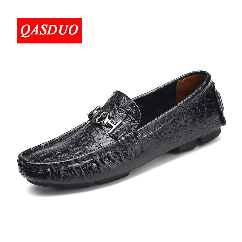 Лоферы из натуральной кожи на плоской подошве для вождения мужские лоферы