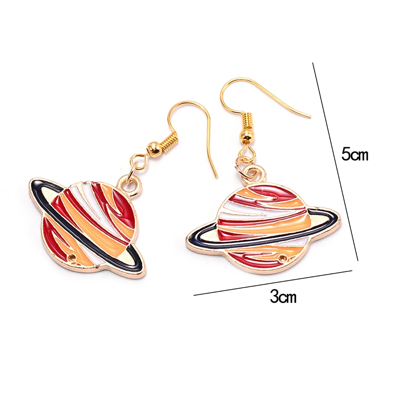 2018 Дизайн луна звезды планеты серьги для Для женщин Мода Вселенная ювелирные