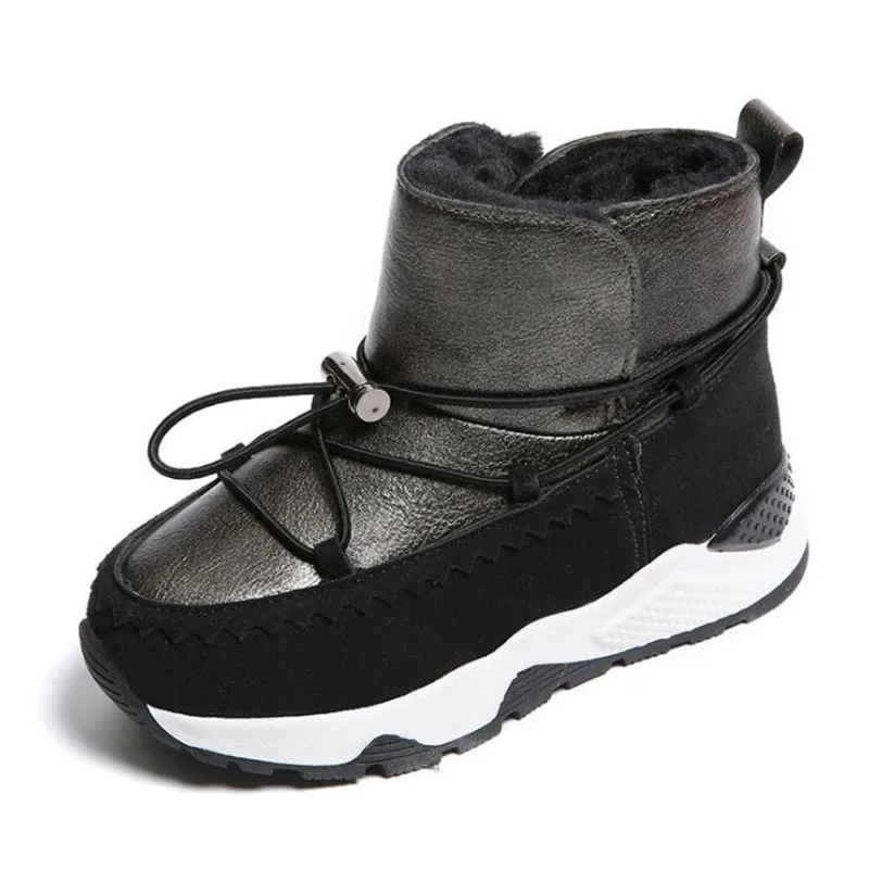 Children sneakers boys children's shoes winter new lace girls warm suede boots | Детская одежда и обувь