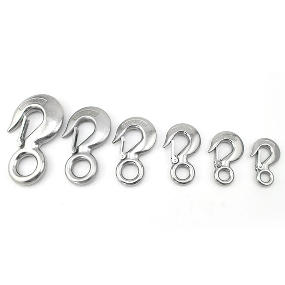 1 шт. серебро 304 нержавеющая сталь триггер клевис фиксированный-глаз подъема