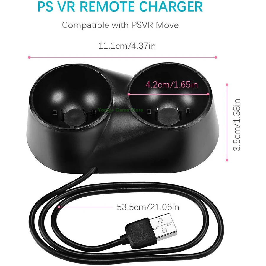 Двойной контроллер PS4 PS VR зарядное устройство USB зарядная док станция для Sony