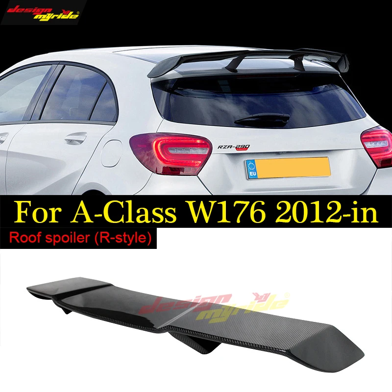 Для Mercedes A Class W176 Sports A45 R Стайлинг автомобиля задний спойлер на крышу из