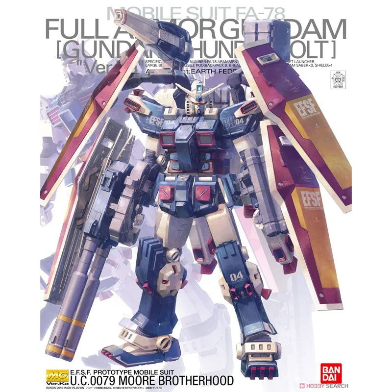 BANDAI MG 1/100 тип FA-78-1 Полная Броня Гандам эффекты фигурка модель модификация