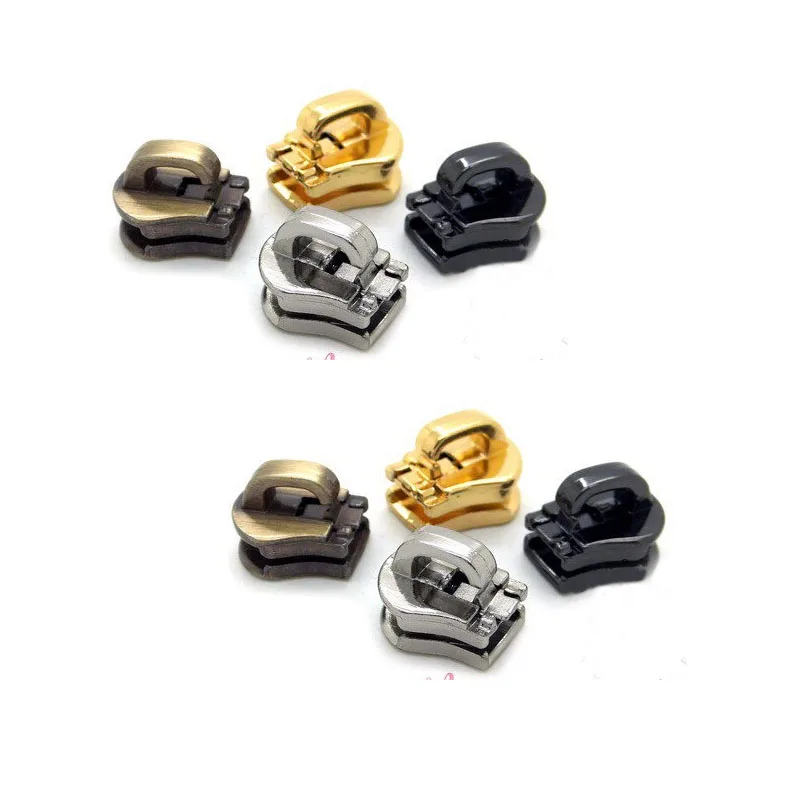

100pcs ZINC YKK no.3 / no.5 /no.8 (for metal zipper teeth only) Genuine Leather Zipper Fastener Head