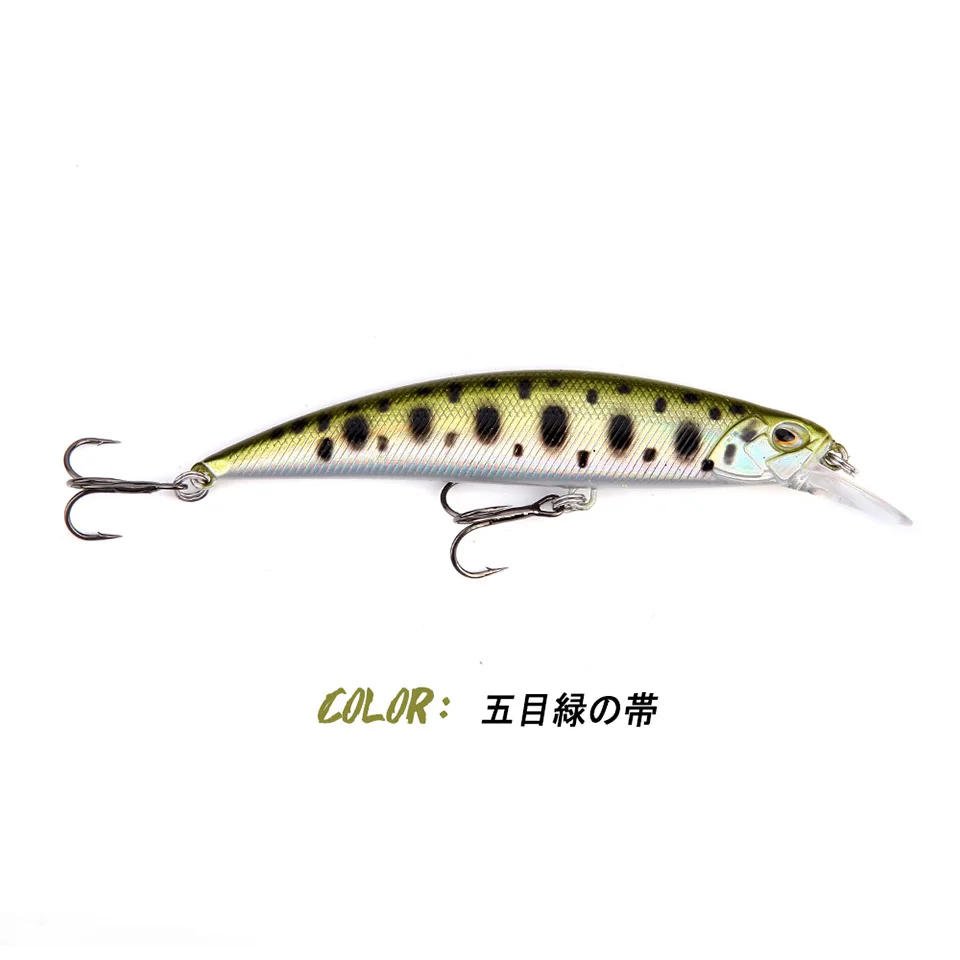 New 105mm 16g Slowly Sinking Minnow Fishing Lures Artificial Swim Bait for Pike Bass Predator Jekbait SPEARHEAD RYUKI - Цвет: 008