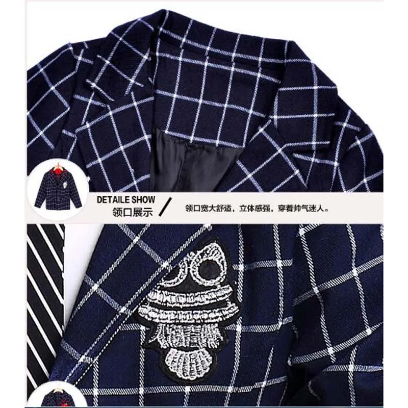 Одежда для мальчиков официальный костюм одежда в западном стиле модная