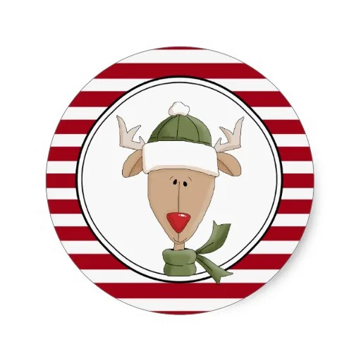 3.8cm Holiday Envelope Seals Stickers |