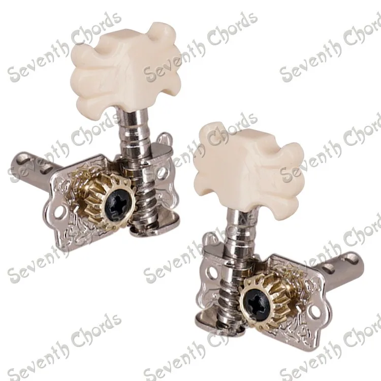 Набор из 6 шт. серебристых открытых шестеренок для струн гитары колышки машинные