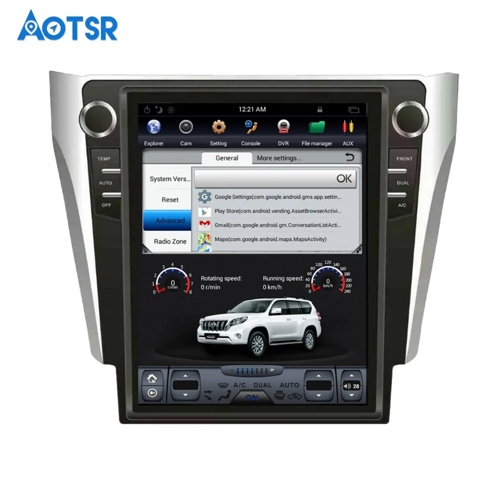 Автомобильный мультимедийный плеер Aotsr на Android 7 1 в стиле Tesla без DVD-плеера с