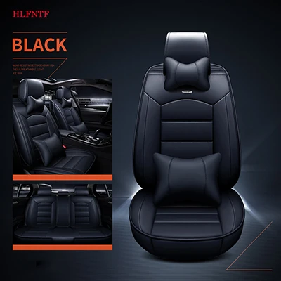 black HLFNTF новая Автомобильная подушка, четыре сезона, универсальные чехлы для сидений автомобиля для Skoda Octavia RS Fabia Superb Rapid Yeti Spaceback GreenLine - Название цвета: black