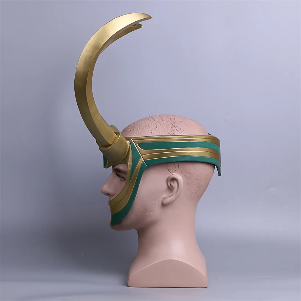 2017 фильм ТОР 3 Ragnarok Loki Laufeyson ПВХ шлем маски для Косплей Хэллоуин