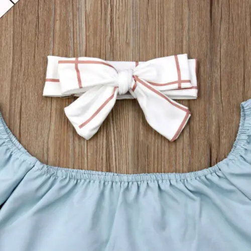 2 шт. Клетчатые Леггинсы с открытыми плечами для девочек 0 4 лет|Комплекты одежды