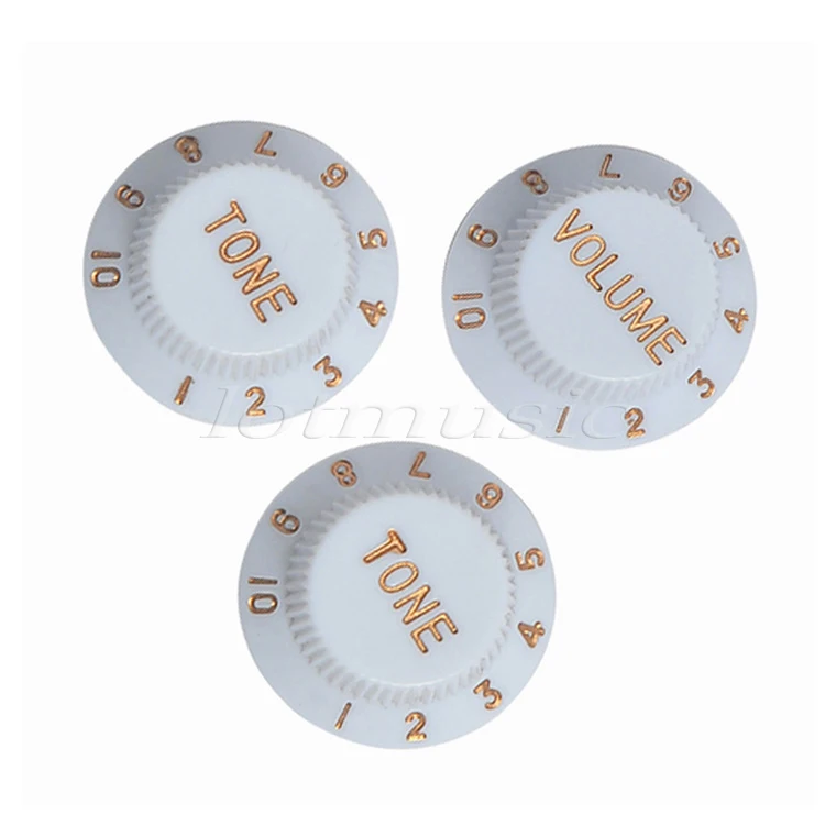 3 Шт. Гитара Объем Tone Ручки Управления Белый | Спорт и развлечения