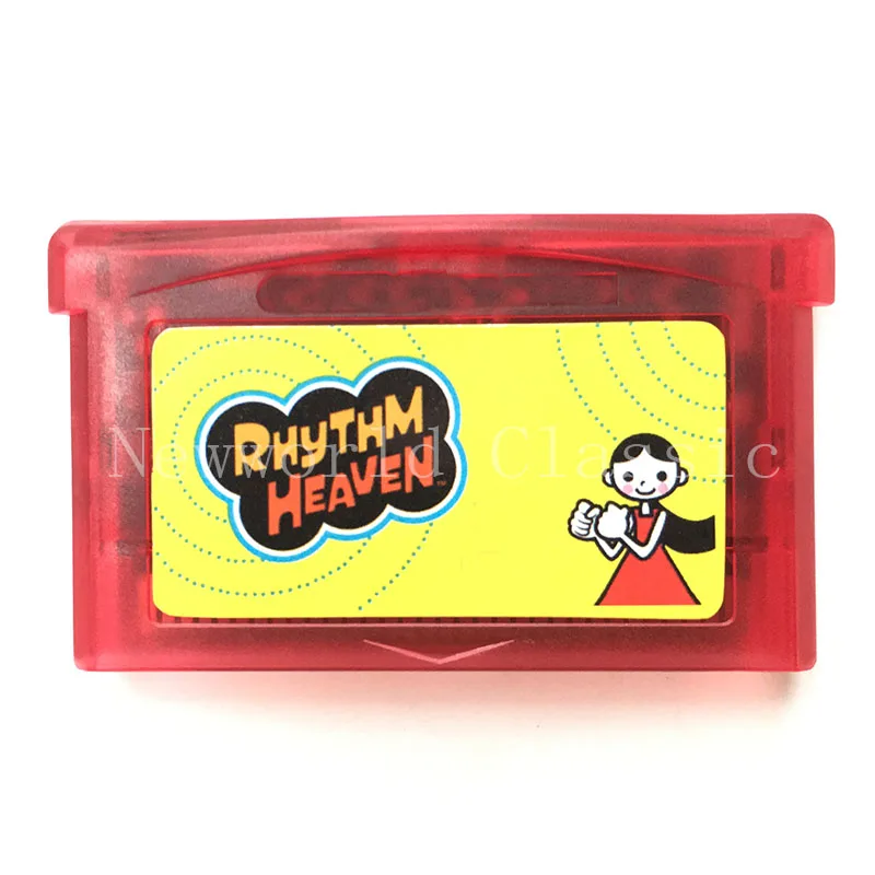 Картриджная консоль Rhythm Heaven для 32 битных видеоигр картриджный плеер версия