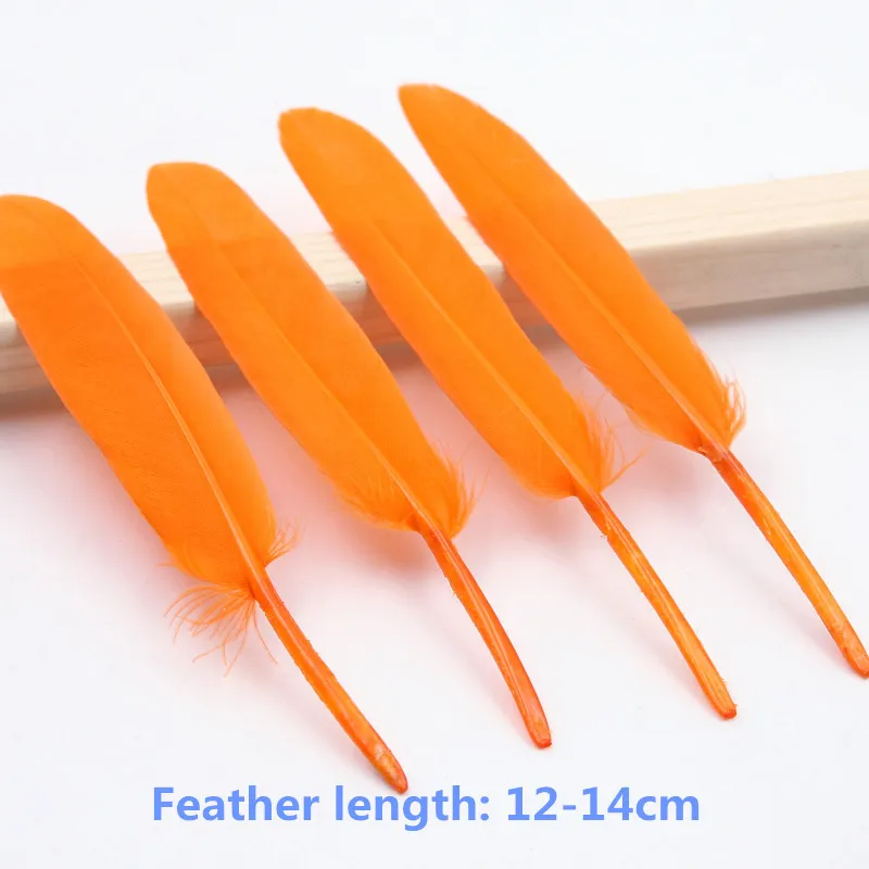 100 шт. серьги в виде гусиных перьев 4 6 дюймов|goose feathers|christmas featherdecorative feathers |