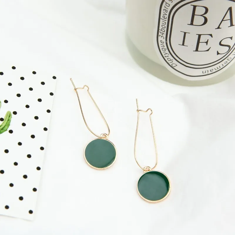 2021 New Earings Earing Contracted Circle Earrings Small Pure And Fresh Young Girl Ear Ring Joker Eardrop Of Brief Paragraph | Украшения и