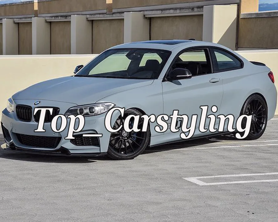 Атласная цементная серая Виниловая пленка для отделки автомобиля с воздушным