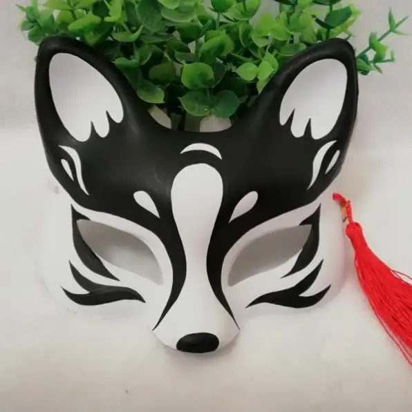 Японское аниме Natsume Yuujinchou Husky Fox МАСКА ручная роспись ПВХ лиса половина косплей с маской для лица Хэллоуин - Цвет: style12