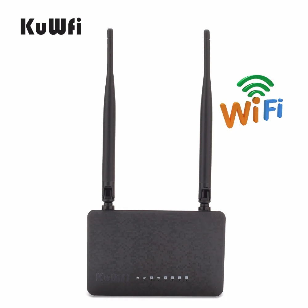 Беспроводной маршрутизатор KuWfi 802.11n 300 Мбит/с с антенной 2/5 дБи|wifi extender|wireless routerap