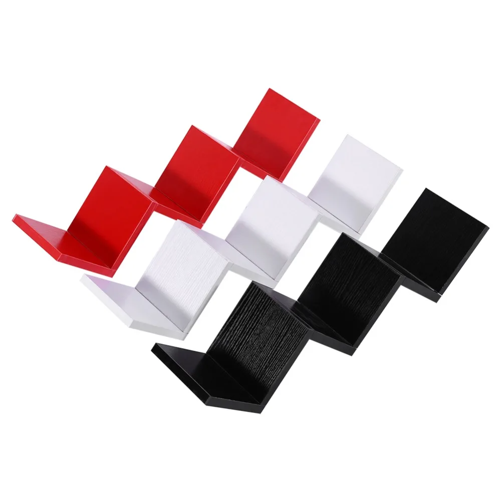 3 цвета Модная креативная плавающая настенная подвесная полка органайзер