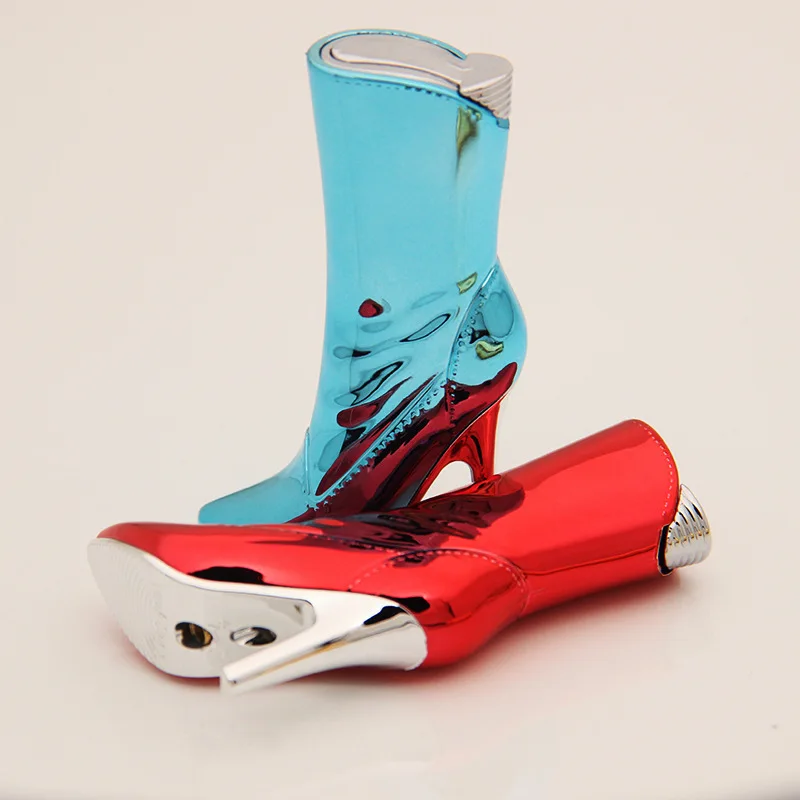 Оригинальная личность новинка необычная зажигалка инфляционное пламя обувь на