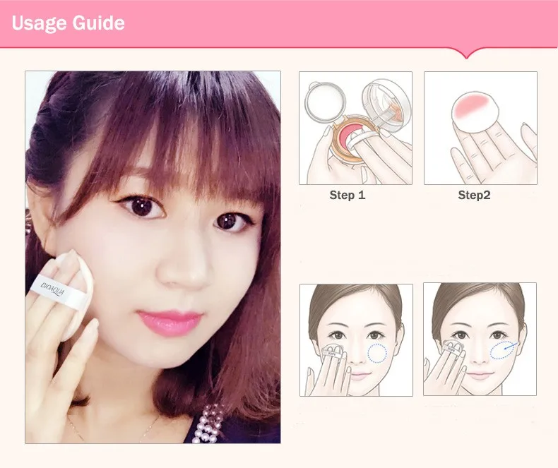 BIOAQUA Air Cushion BB cream Blush makeup CC Cream Concealer Moisturizing Brighten Skin Care Light Long Lasting Foundation