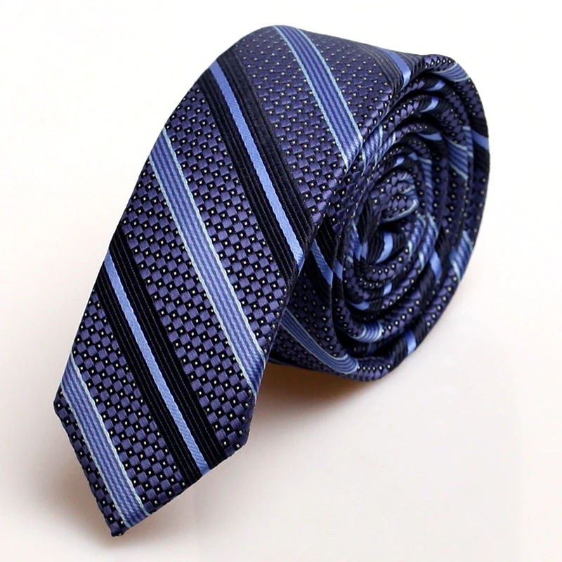 Модный брендовый деловой Тонкий галстук в полоску 5 см высокого качества