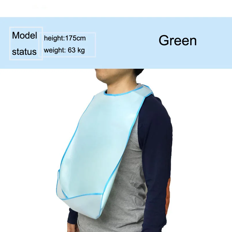 Водонепроницаемый противомасляный многоразовый нагрудник для взрослых большой