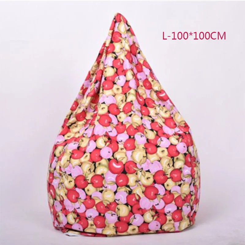 L-100X100CM Чехол для стула, сумки для фасоли, без наполнения, для дома, гостиной, дивана, кровати, ленивый, Повседневный, татами, фасоли, сумки, чехлы для стула для взрослых - Цвет: L-100X100CM