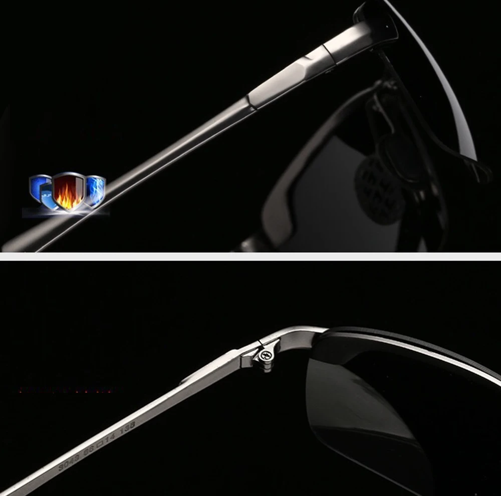 Мужские солнцезащитные очки без оправы с фотохромными линзами | Аксессуары для