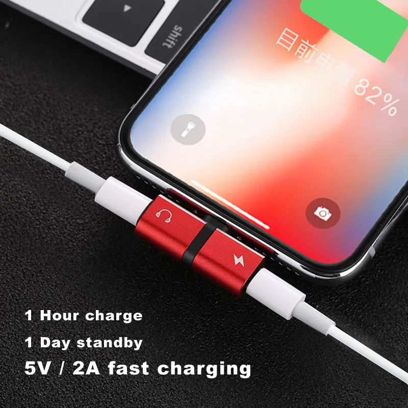 Allvcover 2 in 1 Dual Splitter for iPhone X 8 7 Plus Lightning Converter Charger Audio Headphone Jack Adapter IOS 10 | Мобильные