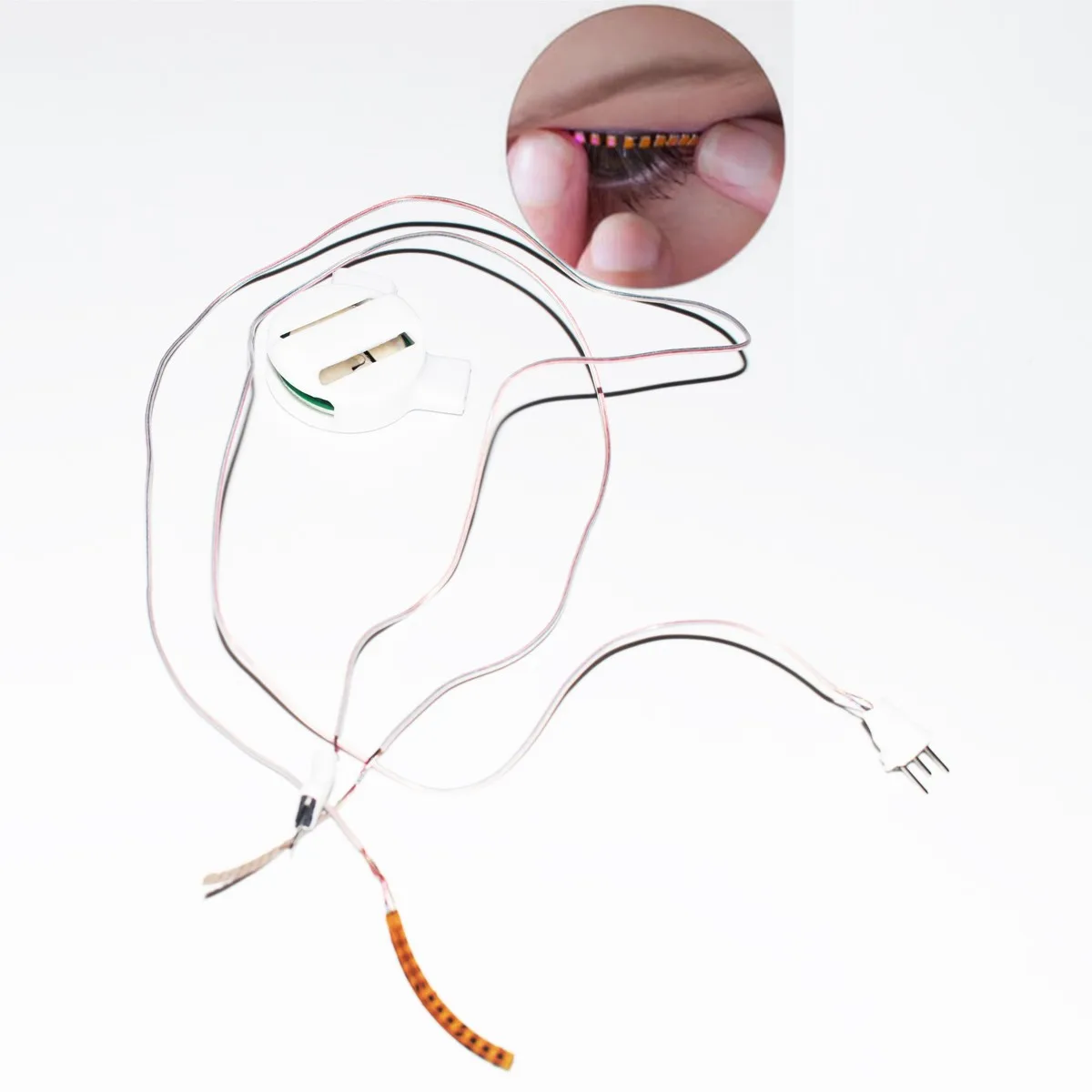 Eye Beauty LED мигающие накладные ресницы для век 1 пара блестящие светодиодные Клубные
