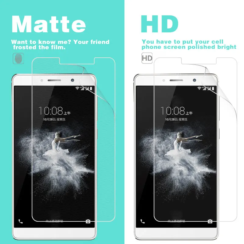 Антибликовая матовая пленка для ZTE Nubia Axon 7 MAX Mini 7s HD прозрачный глянцевый фильм с