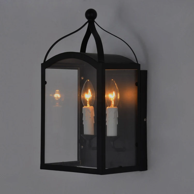 

Vintage Industrial Retro Ameican Country Clear Glass Edison Wall Sconce Lamp Bathroom Mirror Home Modern Lighting Fixture