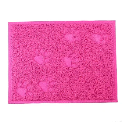 Rose Red Товары для домашних животных, щенок, собака, кошка, подача воды пищи, коврик, тарелка, подстилка для домашних животных, легкая чистка, коврик для собак, кошек - Цвет: Rose Red